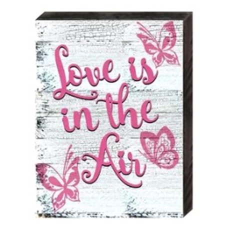 DESIGNOCRACY Love is in the Air Art on Board Wall Decor 9873708